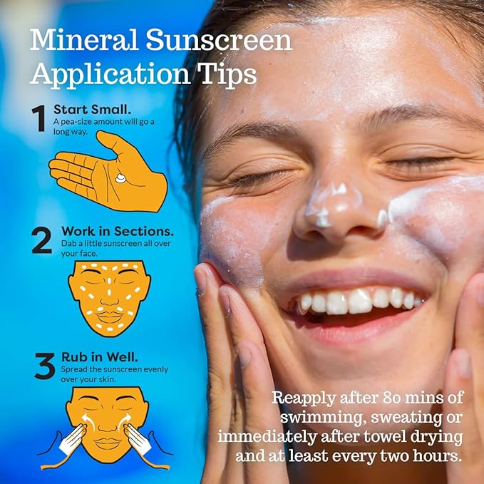 SPF 45 Every Day Tint Mineral Sunscreen | 2.5 Fl Oz Biodegradable, Paraben Free & Reef Safe Sunscreen | Non-Greasy Tinted Sunscreen For Face | Protection Against UVA & UVB for Face & Body