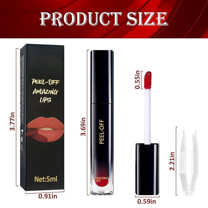 Peel Off Lip Stain, Matte Liquid Lipstick, Lip