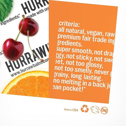 Hurraw! Unscented Lip Balm, 2 Pack: Palm