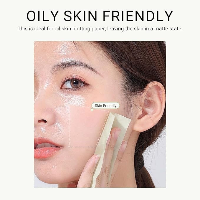 KYDA 200 Sheets Oil Blotting Paper with Mirror Makeup Friendly