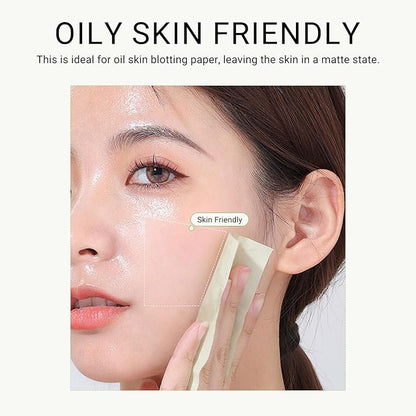 KYDA 200 Sheets Oil Blotting Paper with Mirror Makeup Friendly