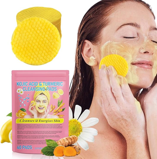 Turmeric face scrub pads, turmeric