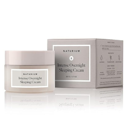 Naturium Intense Overnight Sleeping Cream, Hydrating & Anti-Aging Face Moisturizer, 1.7 oz