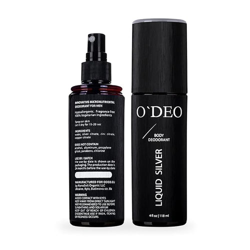Aluminum Free Deodorant for Men – All Natural Deodorant Spray – Organic Deodorant for Men 4 fl oz of Natural Deodorant Unscented for Sensitive Skin