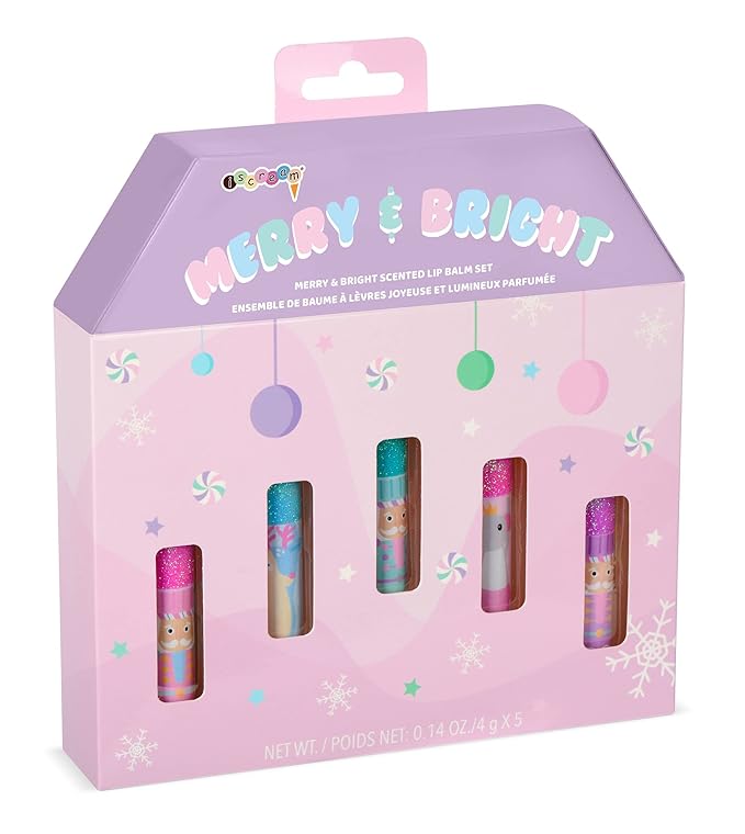 iscream Nutcracker Sweet 5-piece Scented Holiday Balm