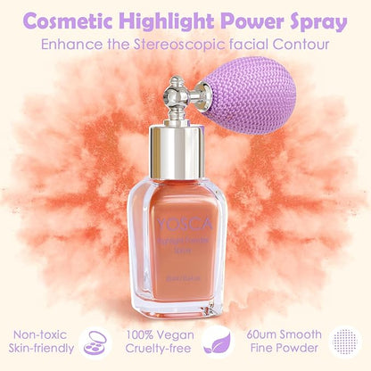 Yosca Highlighter Powder Spray, 20ML Cosmetic Grade Shimmer 20ML
