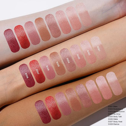 Oulac Hydrating Lipstick Set For Women Plum Brown Lipsticks High Impact Lipcolor Tinted Lip Balm, Nourishing, Satin Finish, Moisturizing Creamy Formula, Vegan Gluten Free 05+06+08(SET 2)