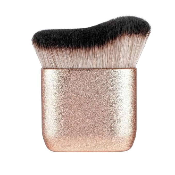 Self Tanning Brush, Self Tanner Applicator Blend Brush, Kabuki Brush for Self Tanner, Tanning Body Brush, Body Makeup Brush for Leg, Bronzer Brush Makeup Brush, Fake Tan Brush (Rose gold)