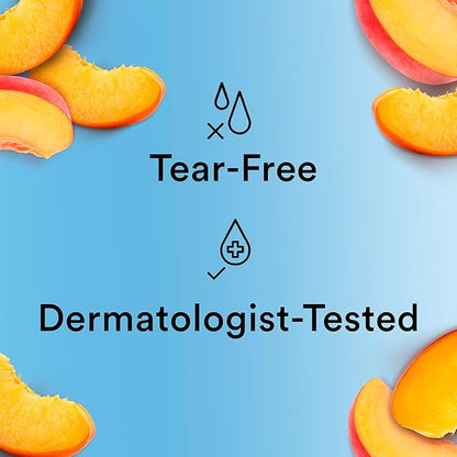 Suave Kids 3-in-1 Tear Free, Body Wash, Shampoo and Conditioners, Dermartologist Tested, Peach Pal, 28 Oz Pack of 4