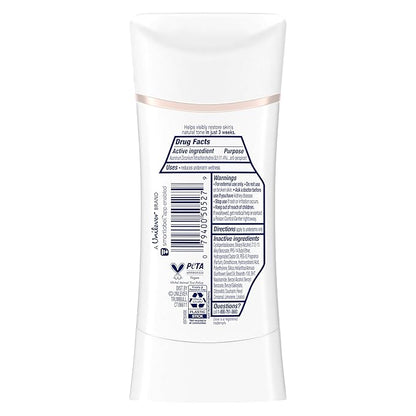 Dove Antiperspirant Deodorant Stick Even Tone Shea Butter & Vanilla Pack of 3 for 48h Odor and Sweat Protection & Skin Restoration, with Niacinamide & Visible Results in 3 Weeks, 2.6 oz