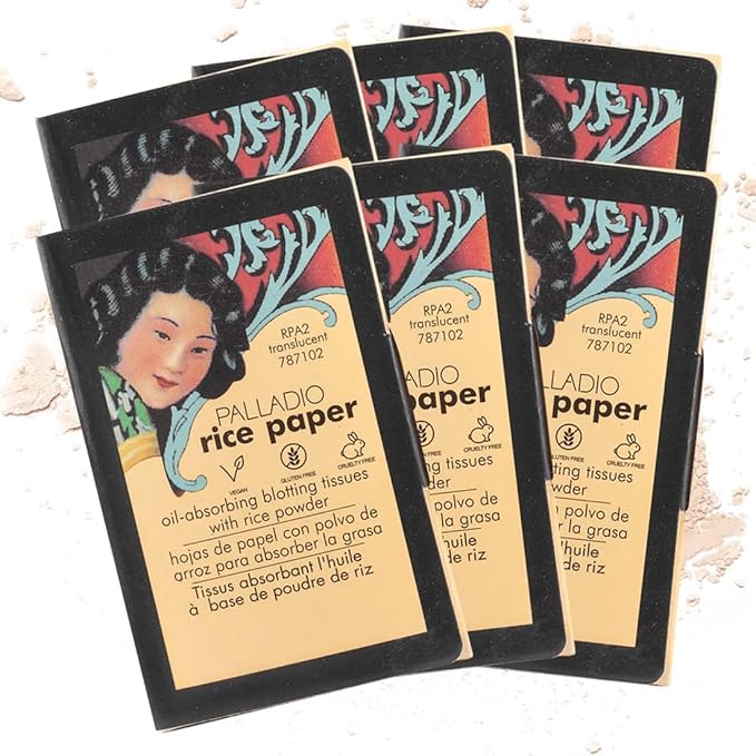 Palladio Rice Paper Facial Tissues for Oily Skin,