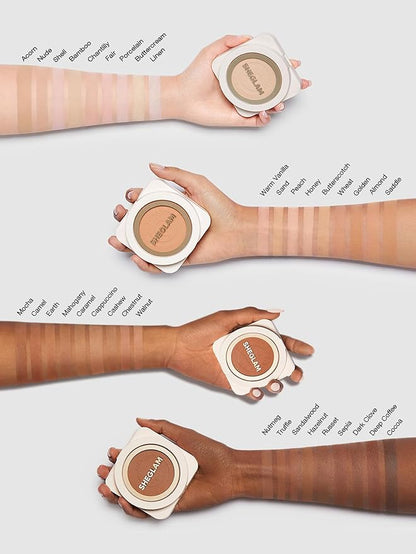 SHEGLAM SKin-Focus Full Coverage Powder Foundation Oil-Control Lightweight