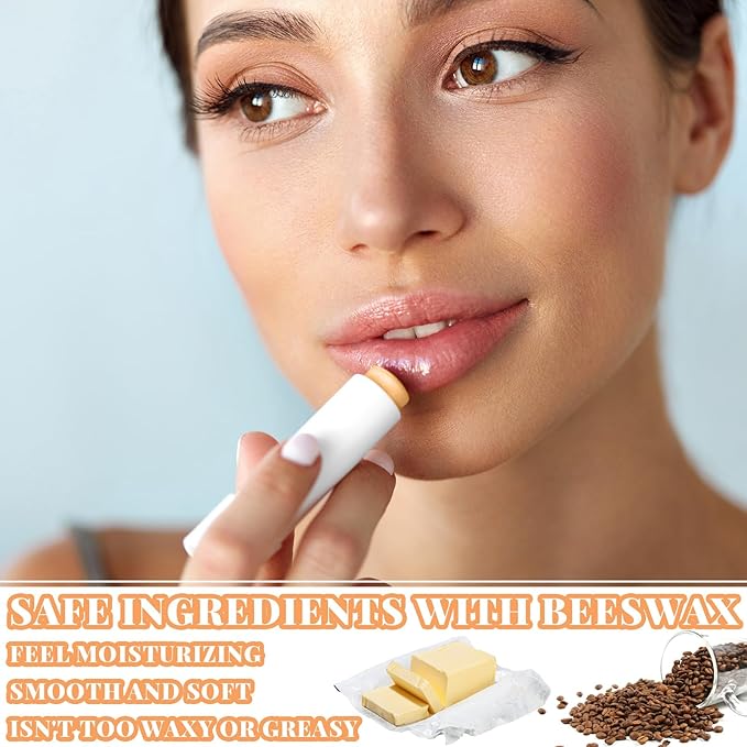 Demissle 150 Pcs Unlabeled Lip Balm Guests