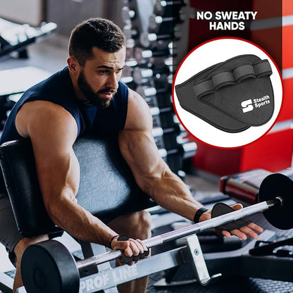 Weight Lifting Gym Grip Pads Non-Slip Neoprene Pull