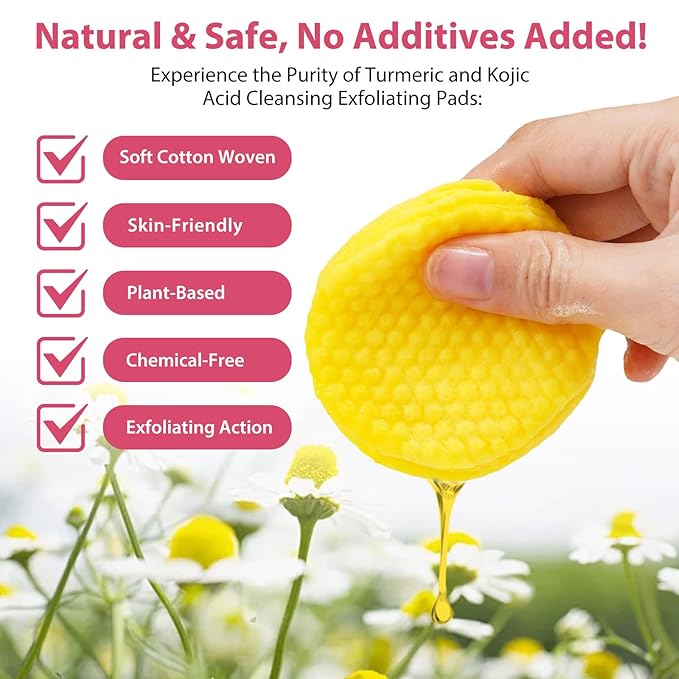 Turmeric face scrub pads, 120pcs