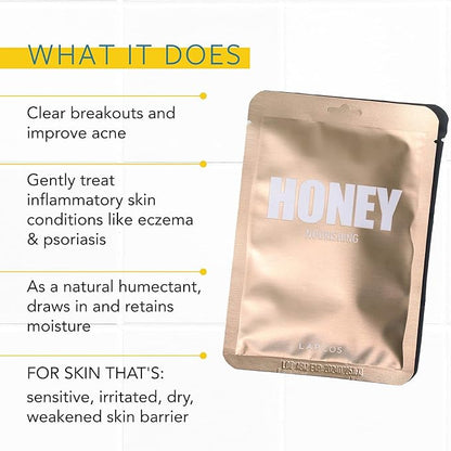 LAPCOS Honey Sheet Mask, Daily Face Tighten