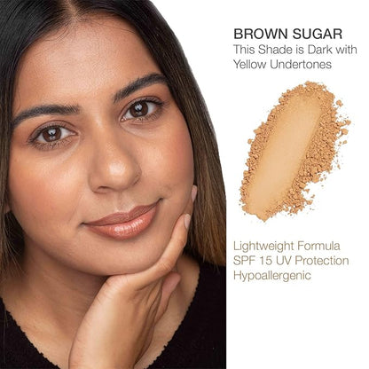 bellapierre Compact Mineral Foundation SPF 15 | Vegan Brown Sugar 35 Oz