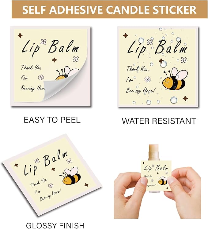 CRASPIRE 80Pcs 8 Styles Labels Lipsticks