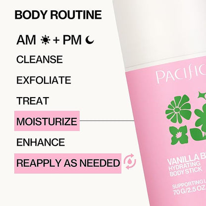 Pacifica Vanilla Butter Moisturizing Balm Stick – Solid Body Lotion for Instant Dry Skin Relief Moisture Balm, Shea Butter & Vanilla Formula Vegan & Cruelty-Free Clean Skincare 2.5 oz