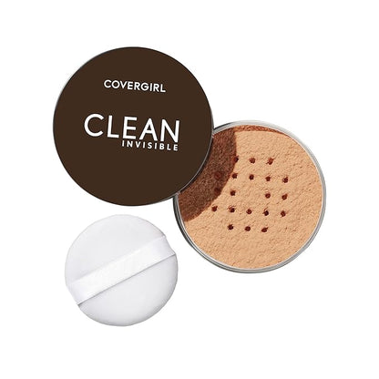 CoverGirl Clean Invisible Loose Powder Vegan Formula Translucent oz) 2-Pack 20g