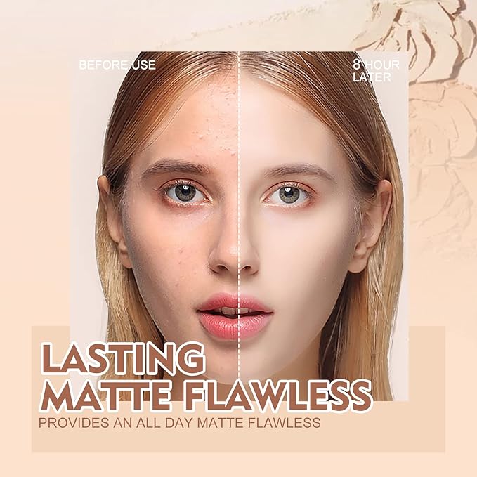 SACE LADY Face Pressed Powder Sets Makeup, Controls Cruelty-free, (#01) 0.35oz