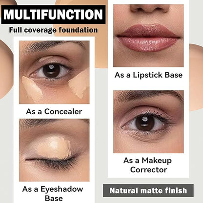 Concealer Full Coverage Foundation for Mature Skin,Oil Control