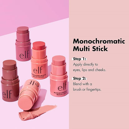 e.l.f. Monochromatic Multi Stick, Luxuriously Creamy & Blendable Mango, (4.4g) 0.155 Oz