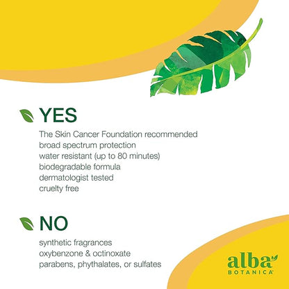 Alba Botanica Sunscreen Spray for Face and Body, Broad Spectrum SPF 70 Sunscreen, Hawaiian Coconut, Water Resistant and Biodegradable, 5 fl. oz. Bottle
