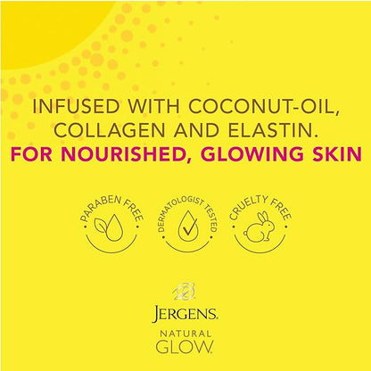 Jergens Natural Glow +FIRMING Self Tanner Body Lotion, Medium to Tan Skin Tone & Natural Glow Self Tanner Face Moisturizer, SPF 20 Facial Sunscreen