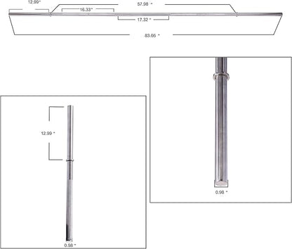 BalanceFrom Standard Barbell Weightlifting Barbell