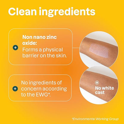 ATTITUDE Mineral Sunscreen Stick with Zinc Oxide, SPF 30, EWG Verified, Plastic-Free, Broad Spectrum UVA/UVB Protection, Dermatologically Tested, Vegan, Tropical, 2.1 Ounces