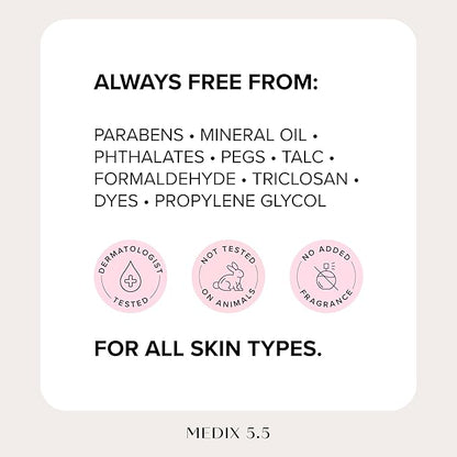 MEDIX Fragrance Free Retinol Body Lotion Crepey Skin Care Treatment | Firming Body & Face Moisturizer | Anti Aging Retinol Cream For Face Targets Look Of Crepe Skin & Wrinkles, 2-Pack