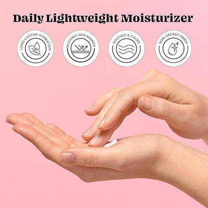 Glossmetics Dewly Hydrated Lightweight Daily Moisturizer with Centella Asiatica Skin Care, Panthenol Moisturizer - Face Cream for Combination Skin