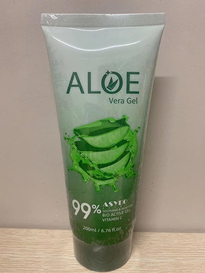 200x2 ML Aloe Vera Gel – 99% Organic Pure Aloe Vera Hydrating Face & Body Moisturizer, Natural Aloe Cream for Dry Skin, Sunburn, Acne, Soothing & Moisturizing