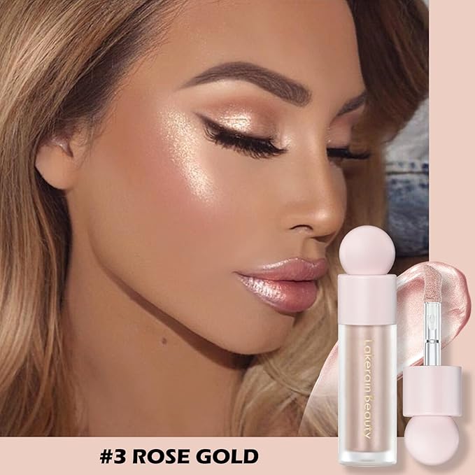 Erinde Liquid Highlighter Makeup, Pink Luminizer Face Highlight