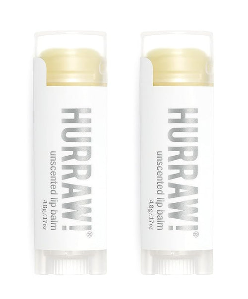 Hurraw! Unscented Lip Balm, 2 Pack: Palm