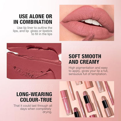 Jolilab 6 in 1 Matte Velvet Lipstick Set-Lip