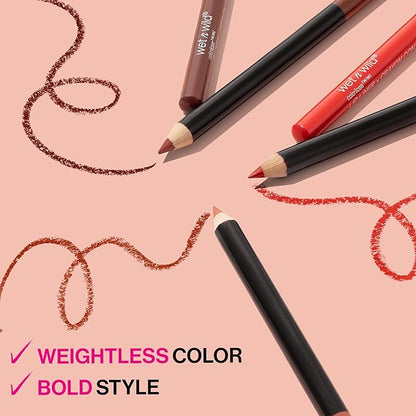 wet n wild Lip Liner Pencil Color Icon Lip Color Makeup, Brown Willow,