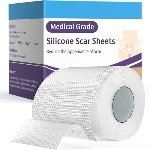 Clear Silicone Scar Sheets - 1.6"