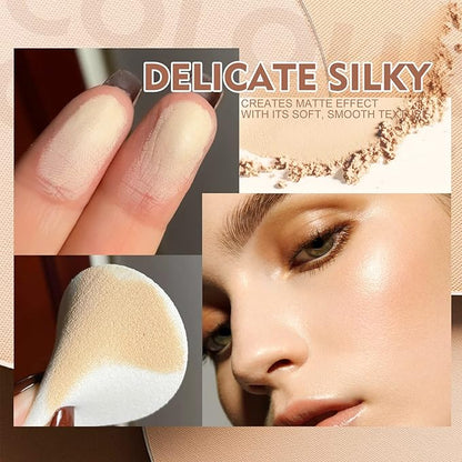 SACE LADY Face Pressed Powder Sets Makeup, Controls Cruelty-free, (#01) 0.35oz