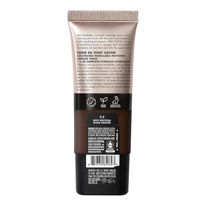 e.l.f. Soft Glam Foundation, Medium Coverage, Long-Lasting & Rich Neutral