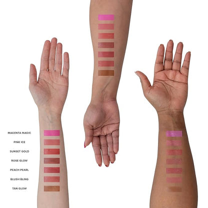 Nudies Matte + Glow Core All Over Face Blush Color - Blush Bling