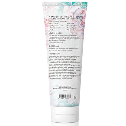 Nakery Body Butter Anti Aging Moisturizer - Body Cream Skin Tightening Cream & Neck Firming Cream, Moisturizing Cream & Neck Tightening Cream for Body & Face Cream for Dry Skin 300ml (Love in Bloom)