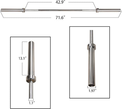 BalanceFrom Olympic Barbell Standard Weightlifting Barbell