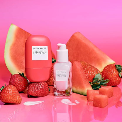 Glow Recipe Pink Juice Water Gel Face Moisturizer for Women, Men & Teens, Travel Size - Hydrating Hyaluronic Acid, Radiance Boosting, Oil-Free, Long-Lasting Korean Skin Care for Oily Skin (25ml)