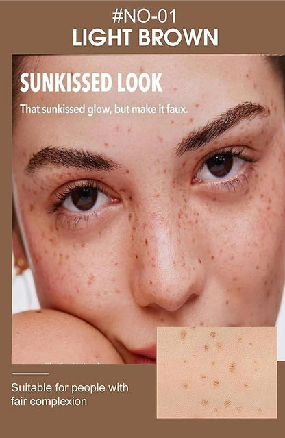 AKARY Freckle Pen Professional Lifelike Face Concealer Point Light Brown)