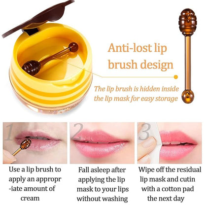 2 PCS Bee Lip Balm Lip Wrinkle