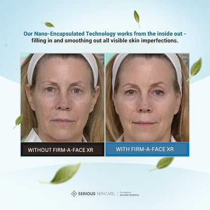 Serious Skincare Firm A Face XR - Instant Temporary Skin Tightener - Invisible Lift for Face and Neck with Retinol - Anti-Aging to Reduce the Look of Fine Lines, Wrinkles and Large Pores - 3.2 Fl Oz