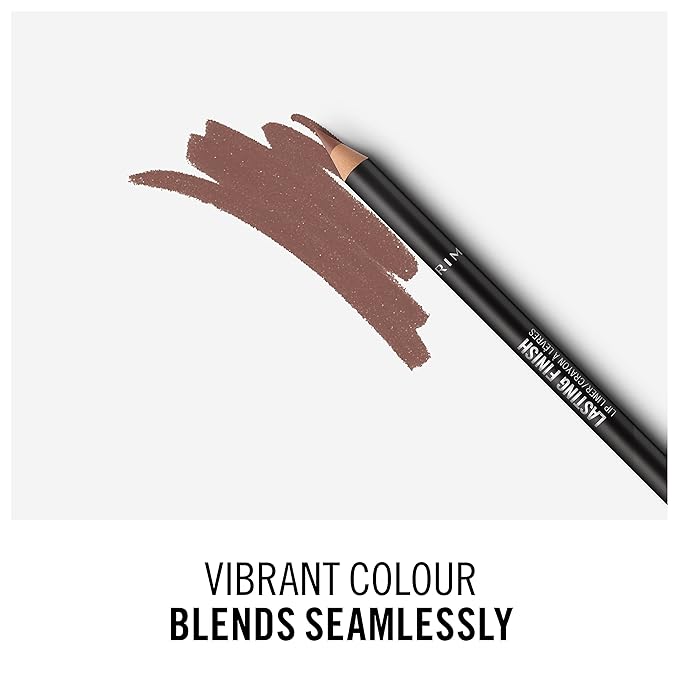 Rimmel Lasting Finish 8HR Lip Liner, 705 Cappuccino, Shelf Pack of 3