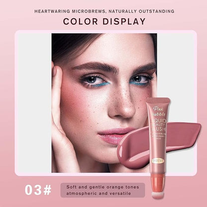 Liquid Blush Beauty Wand Matte Cream Blush Stick Plum Wine)